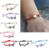 Lucky Fortune CAT Bracelet Red Braided Rope Adjustable