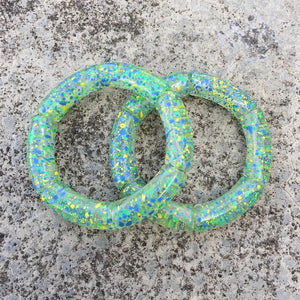 Bohemian Speckled Bamboo Bracelets Set Bangles Summer Jewelry