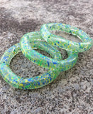 Bohemian Speckled Bamboo Bracelets Set Bangles Summer Jewelry