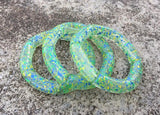 Bohemian Speckled Bamboo Bracelets Set Bangles Summer Jewelry