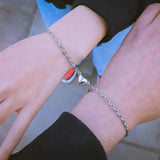 Style Heart Bracelet Magnet Suction Pair for Couples