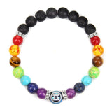 Meditation Reiki Healing 7 Chakra Bracelet 12 Constellation Zodiac Jewelry