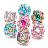 5pcs Rhinestone Flower 18mm Snap Buttons for Snap Bracelet Bangle