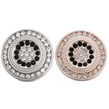 5pc Snap Jewelry Mixed Rhinestone Flower 18mm Snap Buttons for Bracelet Bangle