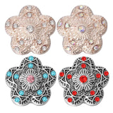 5pcs Ginger Charms Crystal Rhinestone Snap Buttons for 18mm Snap Jewelry