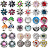 5pcs Ginger Charms Crystal Rhinestone Snap Buttons for 18mm Snap Jewelry