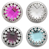 5pcs Ginger Charms Crystal Rhinestone Snap Buttons for 18mm Snap Jewelry