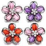 5pcs Ginger Charms Crystal Rhinestone Snap Buttons for 18mm Snap Jewelry