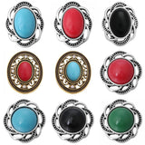 6pcs 18mm Snap Jewelry Mix Styles Metal Snap Buttons Rhinestone Beads Snaps