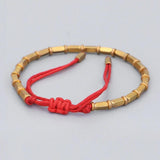 Tibetan Copper Beads Lucky Rope Bracelet OM Jewelry
