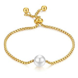 Women's Heart Charms Bracelet Bohemia Stainless Steel Link Chain
