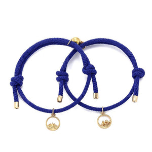 2pcs Magnet Attract Each Other Couple Bracelet Charm Jewelry Gift