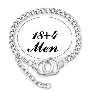 Stainless Steel Couple Handcuff Bracelets