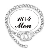 Stainless Steel Couple Handcuff Bracelets