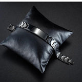Men's Stainless Steel Bracelet Glossy DIY Lettering Jewelry