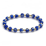 Adjustable Bead Bracelet Alloy Fatima Hand Evil Eye Bracelet