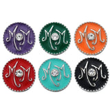 5pcs 12MM Snap Jewelry Rhinestone Flower Cross Metal Buttons for Snap Bracelet