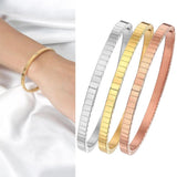 Titanium Steel Wedding Cuff Love Bangles Bracelet
