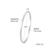 Titanium Steel Wedding Cuff Love Bangles Bracelet