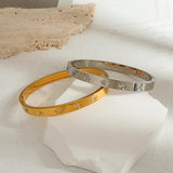 Stainless Steel Plated Star Square Crystal Bracelet