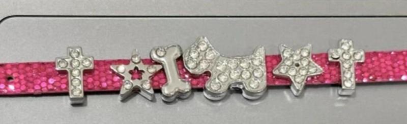 Harajuku Rhinestone Star Bone Cross Dog Heart Bracelet for Women Men