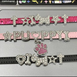 Harajuku Rhinestone Star Bone Cross Dog Heart Bracelet for Women Men