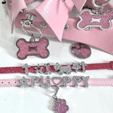 Harajuku Rhinestone Star Bone Cross Dog Heart Bracelet for Women Men