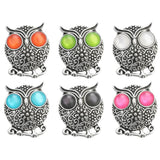 5pc/lot Mix Rhinestone Metal Flower Snap Buttons for Snap Bracelet Bangle