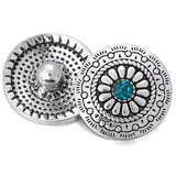 6pcs Snap Button Jewelry 18mm Rhinestone Snaps for Necklace DIY Jewelry