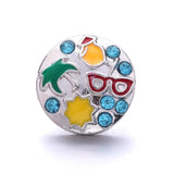 5pcs/lot 18mm Metal Snap Buttons Charms for snap bracelet Bangl