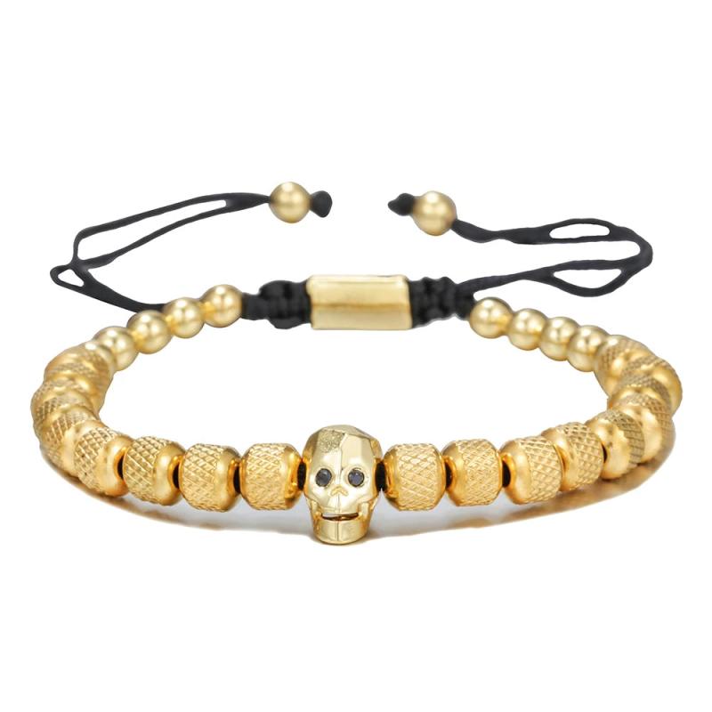 Skull Head Bracelet Stainless Steel Punk Wrist Jewelry
