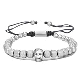 Skull Head Bracelet Stainless Steel Punk Wrist Jewelry