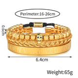 Skull Head Bracelet Stainless Steel Punk Wrist Jewelry