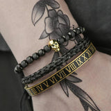Skull Head Bracelet Stainless Steel Punk Wrist Jewelry