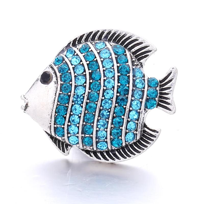 5pcs Alloy Sky Rhinestone Snap Buttons for Women