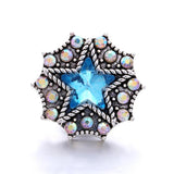 5pcs Alloy Sky Rhinestone Snap Buttons for Women