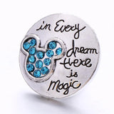 5pcs Alloy Sky Rhinestone Snap Buttons for Women