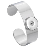 Stainless Steel Snap Button Bracelets for 18mm 12mm Snap Buttons