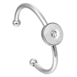 Stainless Steel Snap Button Bracelets for 18mm 12mm Snap Buttons