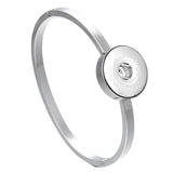 Stainless Steel Snap Button Bracelets for 18mm 12mm Snap Buttons