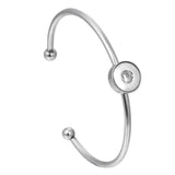Stainless Steel Snap Button Bracelets for 18mm 12mm Snap Buttons
