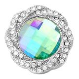 5pcs/lot Crystal Flower 18mm Snap Button DIY Bracelet
