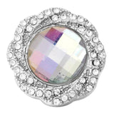 5pcs/lot Crystal Flower 18mm Snap Button DIY Bracelet