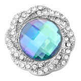 5pcs/lot Crystal Flower 18mm Snap Button DIY Bracelet