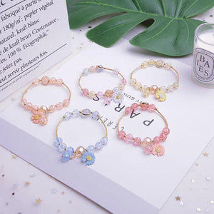Daisy Bead Bracelet Women's Fresh Flower Pendant Beach Friendship Jewelry