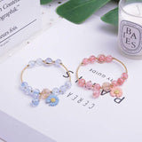 Daisy Bead Bracelet Women's Fresh Flower Pendant Beach Friendship Jewelry