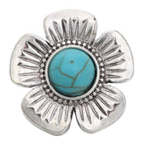 6pcs Natural Stone Snap Buttons 18mm DIY Snap Jewelry Charms for Bracelet
