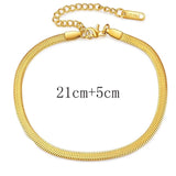 3mm Round Snake Chain Bracelet Stainless Steel Colour Adjustable Lady Jewelry