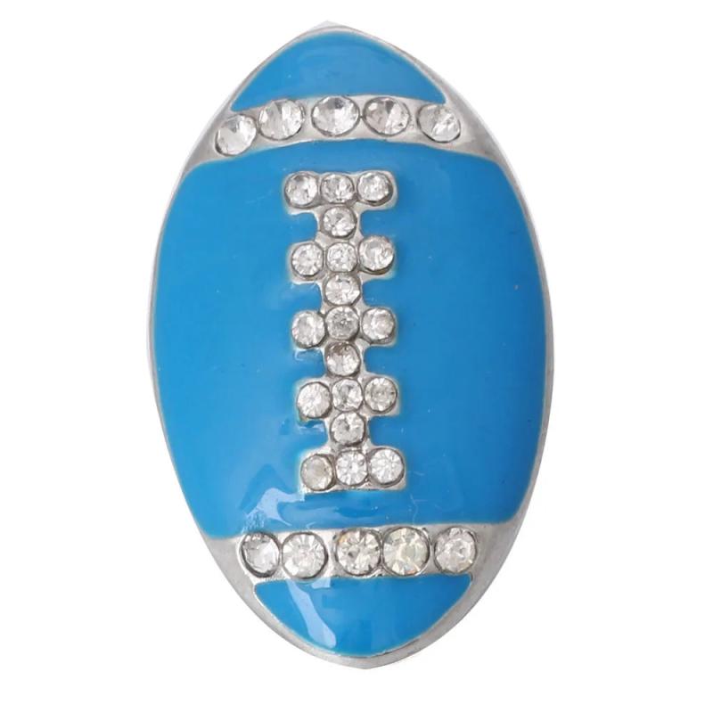 5pcs Mixed Metal 18mm Snap Button with Rhinestone for Bracelet