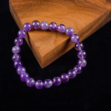 Natural Stone Beads Bracelet Amethyst Crystal Quartzs Aquamarines Agates Jewelry